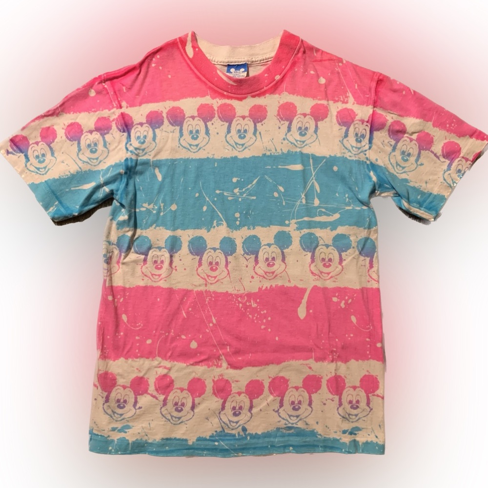 Vintage Disney Mickey Mouse tie dye cotton tee